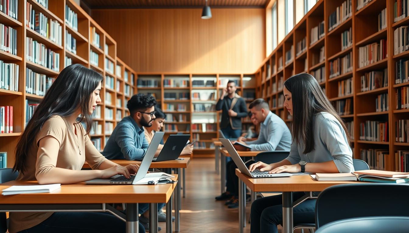 Student using online courses for flexible education