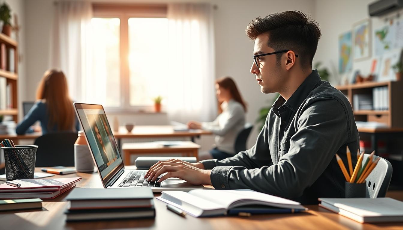University campus and academic environment in Paris